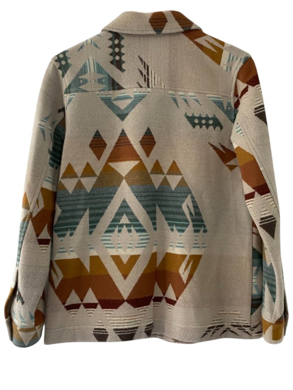 Pendleton Pacific Crest Wool Coat in the Agate Beach Tan - Picture 3 of 12